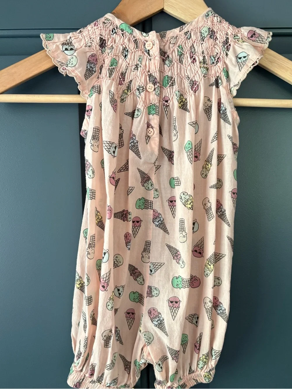 Stella McCartney Kids Pink Ice Cream-Print Romper - Picture 3 of 6